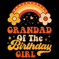 Grandad Of The Birthday Groovy Matching Family Impact Tech Backpack