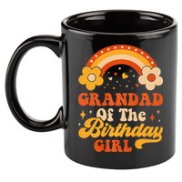 Grandad Of The Birthday Groovy Matching Family 11oz C Handle Ceramic Mug