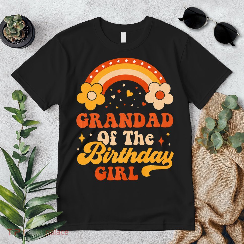 Grandad Of The Birthday Groovy Matching Family Premium T-Shirt