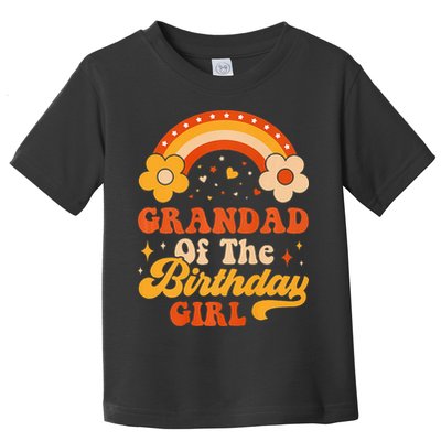 Grandad Of The Birthday Groovy Matching Family Toddler T-Shirt