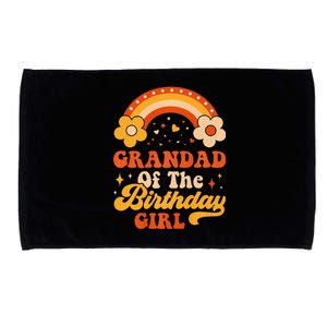 Grandad Of The Birthday Groovy Matching Family Microfiber Hand Towel