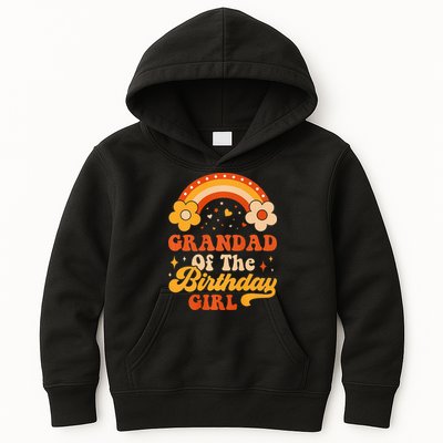 Grandad Of The Birthday Groovy Matching Family Kids Hoodie