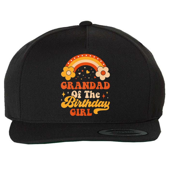 Grandad Of The Birthday Groovy Matching Family Wool Snapback Cap