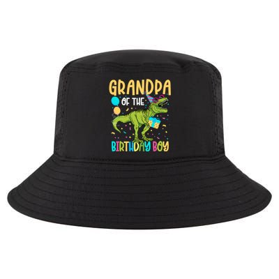 Grandpa Of The Birthday Boy Family Matching Dinosaur Squad Cool Comfort Performance Bucket Hat