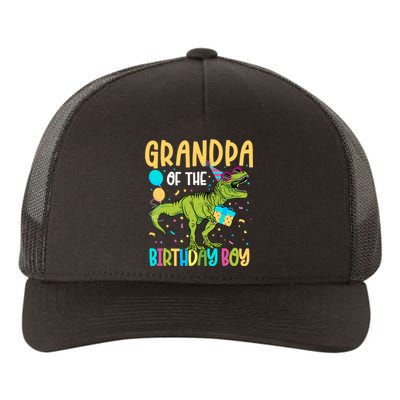 Grandpa Of The Birthday Boy Family Matching Dinosaur Squad Yupoong Adult 5-Panel Trucker Hat