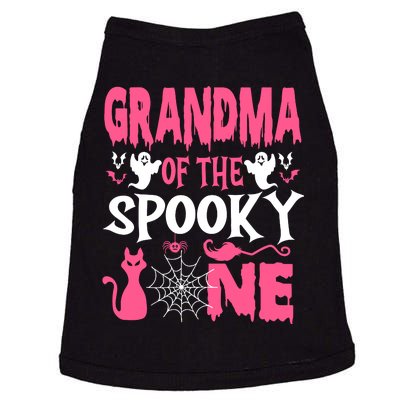 Grandma Of The Spooky One Halloween 1st Birthday Girl Doggie Tank