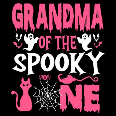 Grandma Of The Spooky One Halloween 1st Birthday Girl T-Shirt