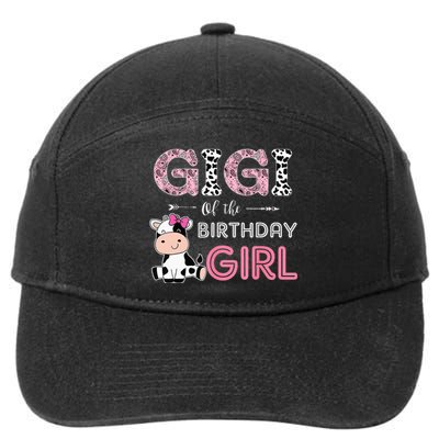 Gigi of The Birthday Farm Cow Grandma Matching Family 7-Panel Snapback Hat