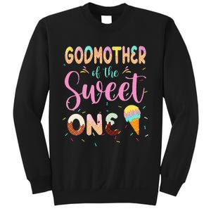 Godmother Of The Sweet One Ice Cream First Birthday Family Sweatshirt