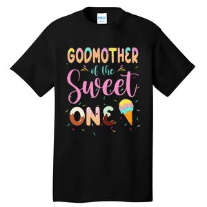 Godmother Of The Sweet One Ice Cream First Birthday Family Tall T-Shirt