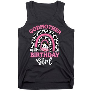 Godmother of The Birthday Farm Cow Mommy Mama 1st Tank Top