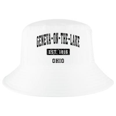 Geneva On The Lake Ohio Oh Vintage Established Sports Established Cool Comfort Performance Bucket Hat