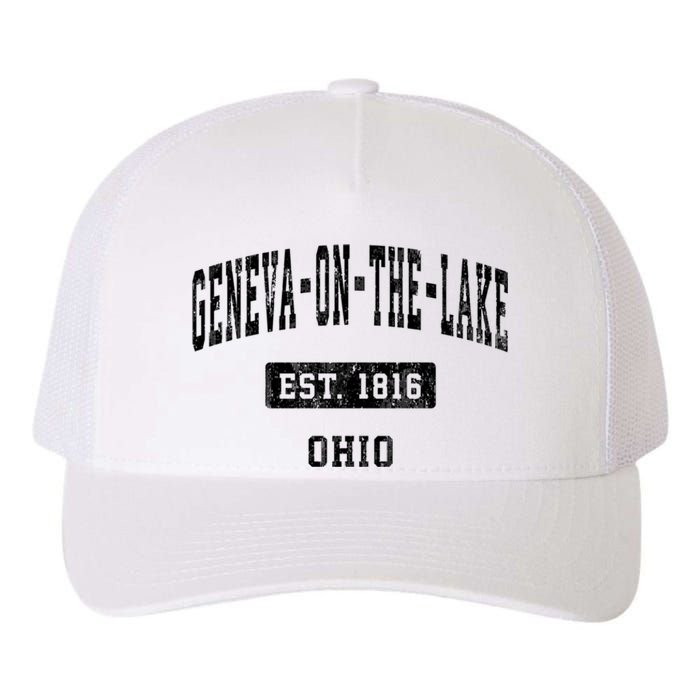 Geneva On The Lake Ohio Oh Vintage Established Sports Established Yupoong Adult 5-Panel Trucker Hat