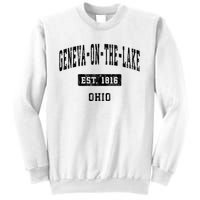 Geneva On The Lake Ohio Oh Vintage Established Sports Established Sweatshirt