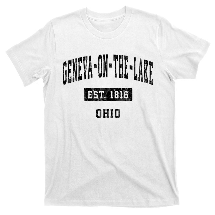 Geneva On The Lake Ohio Oh Vintage Established Sports Established T-Shirt