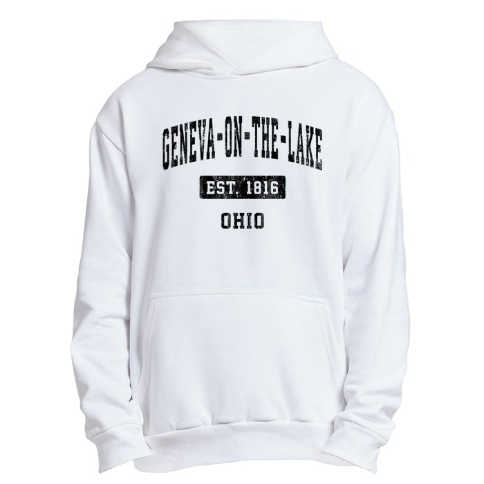 Geneva On The Lake Ohio Oh Vintage Established Sports Established Urban Pullover Hoodie