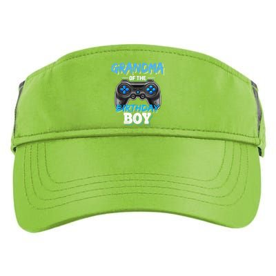 Grandma Of The Birthday Boy Matching Video Game Birthday Adult Drive Performance Visor