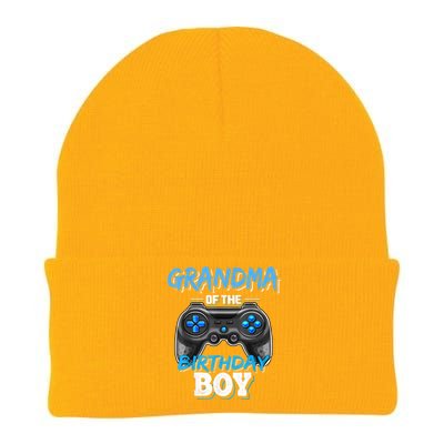 Grandma Of The Birthday Boy Matching Video Game Birthday Knit Cap Winter Beanie