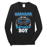 Grandma Of The Birthday Boy Matching Video Game Birthday Long Sleeve Shirt