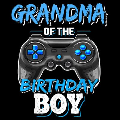 Grandma Of The Birthday Boy Matching Video Game Birthday T-Shirt