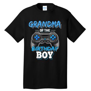 Grandma Of The Birthday Boy Matching Video Game Birthday Tall T-Shirt