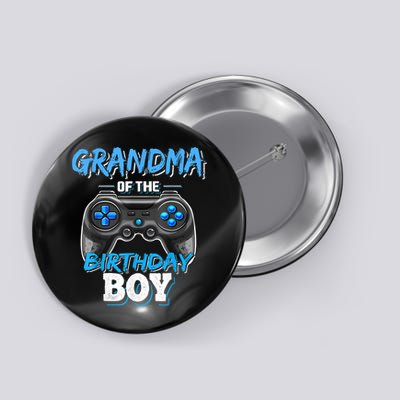 Grandma Of The Birthday Boy Matching Video Game Birthday Button