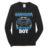 Grandma Of The Birthday Boy Matching Video Game Birthday Tall Long Sleeve T-Shirt