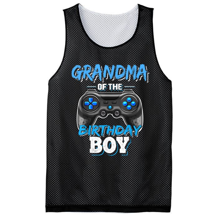 Grandma Of The Birthday Boy Matching Video Game Birthday Mesh Reversible Basketball Jersey Tank