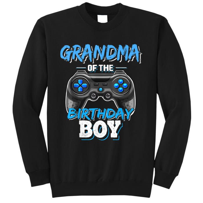 Grandma Of The Birthday Boy Matching Video Game Birthday Tall Sweatshirt