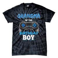 Grandma Of The Birthday Boy Matching Video Game Birthday Tie-Dye T-Shirt