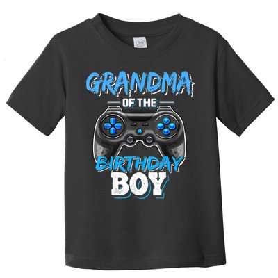 Grandma Of The Birthday Boy Matching Video Game Birthday Toddler T-Shirt