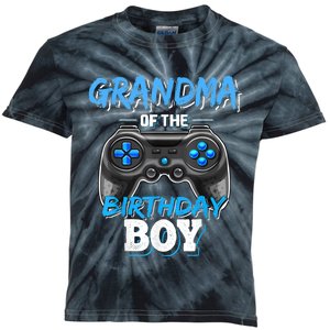 Grandma Of The Birthday Boy Matching Video Game Birthday Kids Tie-Dye T-Shirt