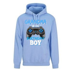 Grandma Of The Birthday Boy Matching Video Game Birthday Unisex Surf Hoodie