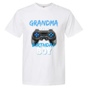 Grandma Of The Birthday Boy Matching Video Game Birthday Garment-Dyed Heavyweight T-Shirt