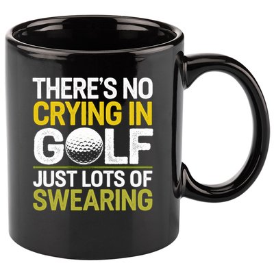 Golfing Outfit Theres No Crying In Golf Just Lots Of 11oz C Handle Ceramic Mug