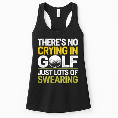 Golfing Outfit Theres No Crying In Golf Just Lots Of Womens Tank Top