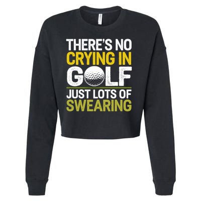 Golfing Outfit Theres No Crying In Golf Just Lots Of Cropped Pullover Crew