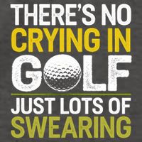 Golfing Outfit Theres No Crying In Golf Just Lots Of Vector Backpack