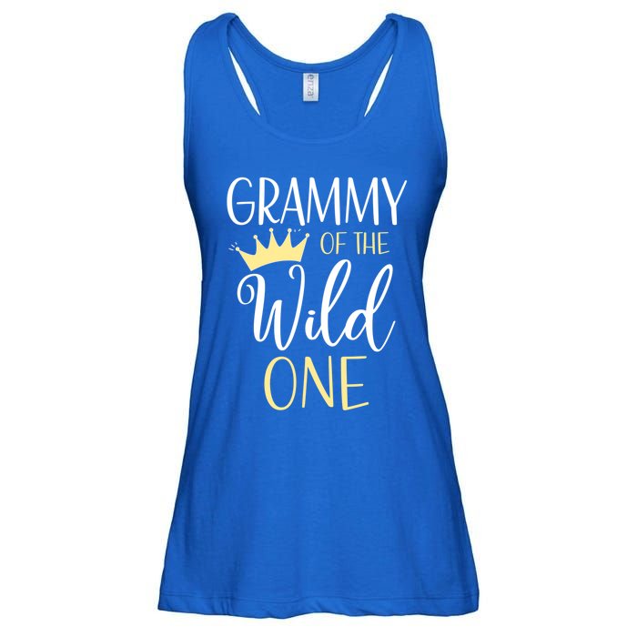 Grammy Of The Wild One First Birthday Matching Family Gift Ladies Essential Flowy Tank