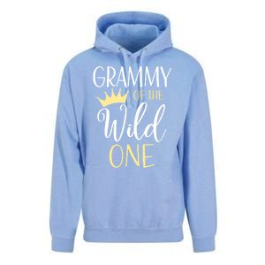 Grammy Of The Wild One First Birthday Matching Family Gift Unisex Surf Hoodie