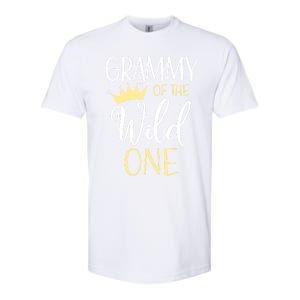 Grammy Of The Wild One First Birthday Matching Family Gift Softstyle CVC T-Shirt