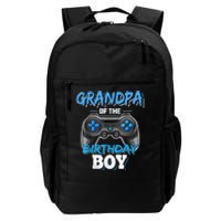 Grandpa Of The Birthday Boy Matching Video Game Birthday Daily Commute Backpack