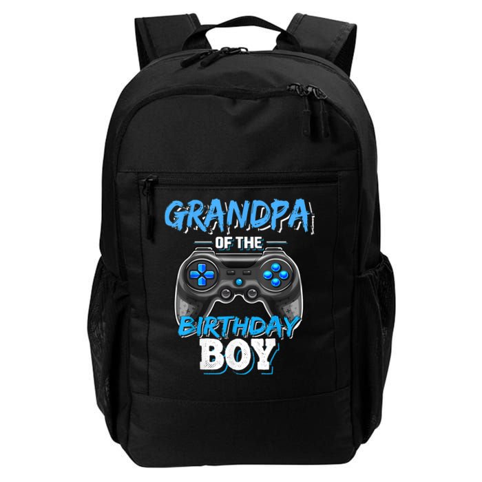 Grandpa Of The Birthday Boy Matching Video Game Birthday Daily Commute Backpack