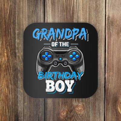 Grandpa Of The Birthday Boy Matching Video Game Birthday Coaster