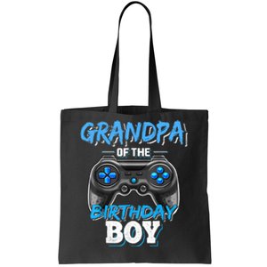 Grandpa Of The Birthday Boy Matching Video Game Birthday Tote Bag