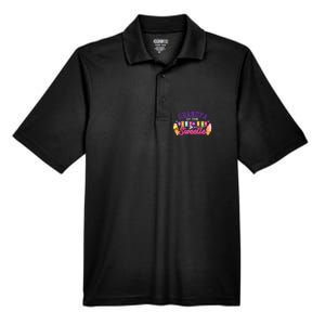 Grandpa Of The Birthday Sweetie Ice Cream Birthday Party Men's Origin Performance Pique Polo