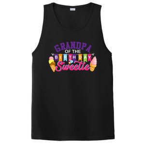 Grandpa Of The Birthday Sweetie Ice Cream Birthday Party PosiCharge Competitor Tank