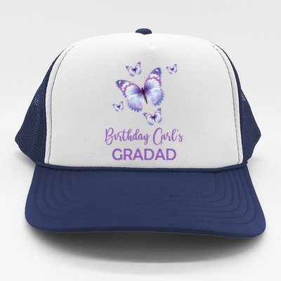 Gradad Of The Birthday Butterfly Family 1st Birthday Gift Trucker Hat