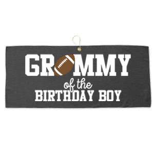 Grammy Of The Birthday Football Lover First Birthday Gift Large Microfiber Waffle Golf Towel