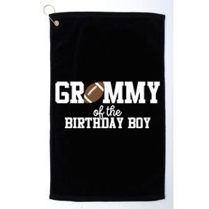 Grammy Of The Birthday Football Lover First Birthday Gift Platinum Collection Golf Towel